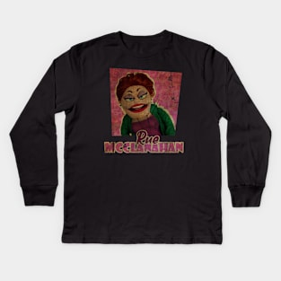 VINTAGE TEXTURE - Rue McClanahan - THAT GOLDEN GIRLS SHOW copy Kids Long Sleeve T-Shirt